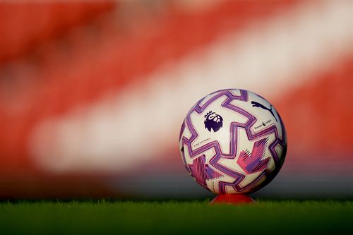 NOTTINGHAM, ENGLAND - AUGUST 09: The Premier League 2025/2026 Puma Orbita Ultimate match ball is seen prior to the pre-season friendly match between Nottingham Forest v Al Qadsiah at City Ground on August 09, 2025 in Nottingham, England. (Photo by Angel Martinez/Getty Images)