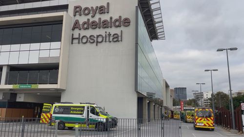 An 84-year-old woman has allegedly been forced to wait almost 10 hours at a hospital in Adelaide as the city keeps elective surgeries on hold. 
