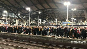 Thousands of footy fans were left fuming last night when a mass shutdown at two Melbourne train stations left them stranded. 