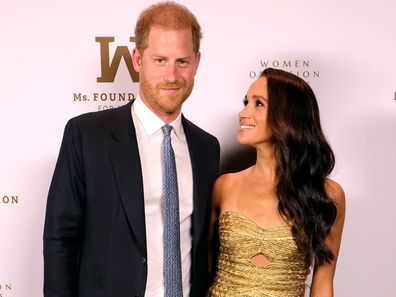 NEW YORK, NEW YORK - MAY 16: Prince Harry, Duke of Sussex and Meghan, The Duchess of Sussex attend the Ms. Foundation Women of Vision Awards: Celebrating Generations of Progress & Power at Ziegfeld Ballroom on May 16, 2023 in New York City. (Photo by Kevin Mazur/Getty Images Ms. Foundation for Women)