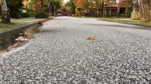 IN PICTURES: Melbourne lashed by freak hailstorm