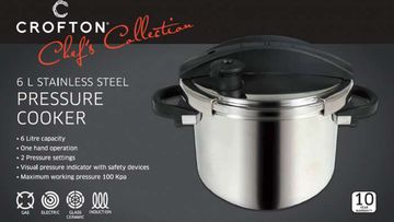 Crofton Chef's Collection 6L Pressure Cooker by H&H Asia was recalled by Aldi back in August. (ALDI)