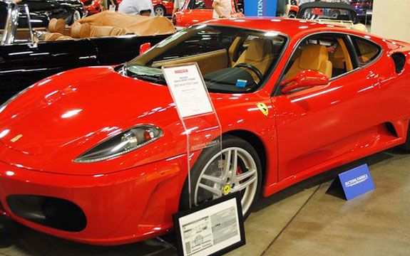 A Ferrari F430 once owned by US President Donald Trump. (AFP)