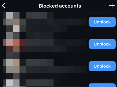 My blocked list includes 46 accounts, though most are spam pages.