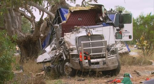 A﻿ man killed in a horror accident at Penola in South Australia on Friday night has become the 18th person to die on the state's roads just weeks into 2023.Police were called to the scene at the Riddoch Highway after reports that a truck had veered off the road and crashed into a tree just after 10pm on Friday.
