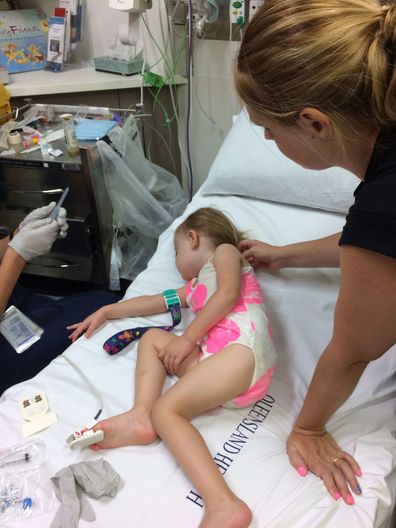 Ella Heazlewood was hospitalised three times in the first year after her diagnosis,