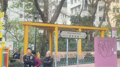 The historic Hollywood Road in Hong Kong.