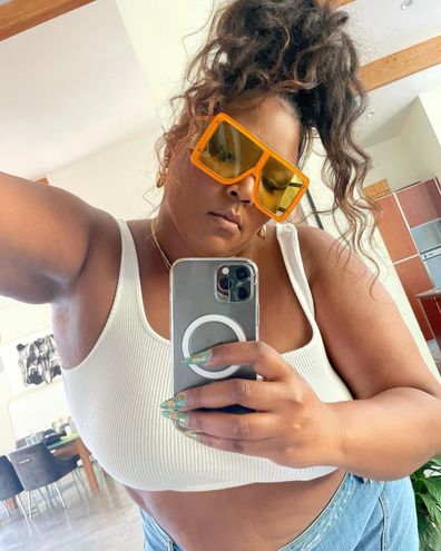 Lizzo posts Instagram selfie.