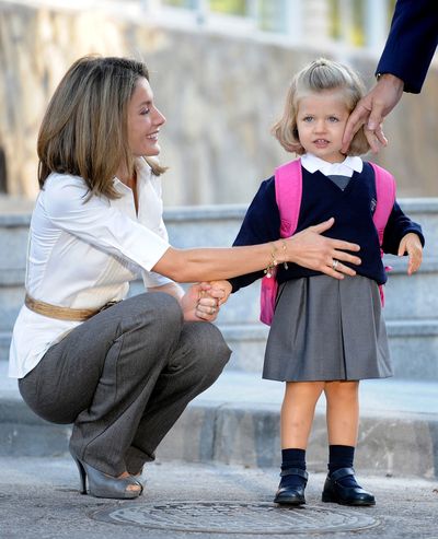 Princess Leonor starts school, September 2008