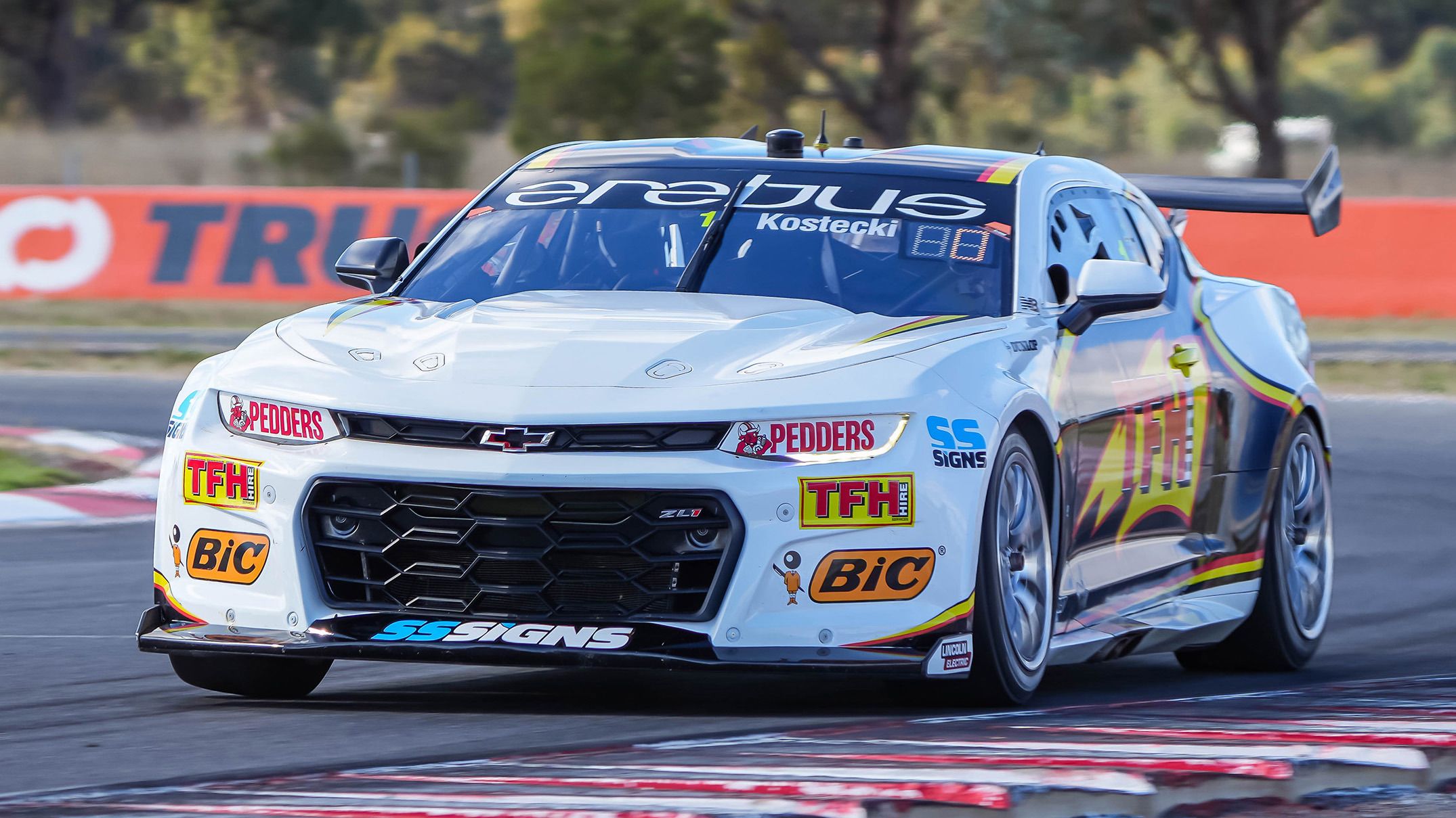 Brodie Kostecki on track at Winton Motor Raceway.