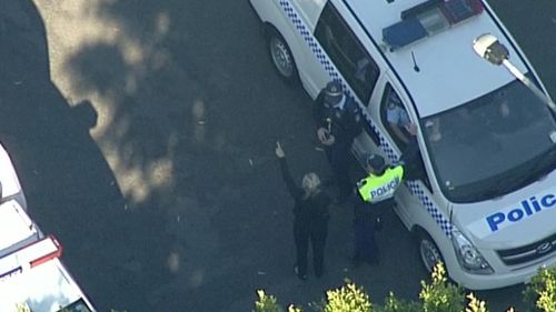 Police at the scene. (9NEWS)