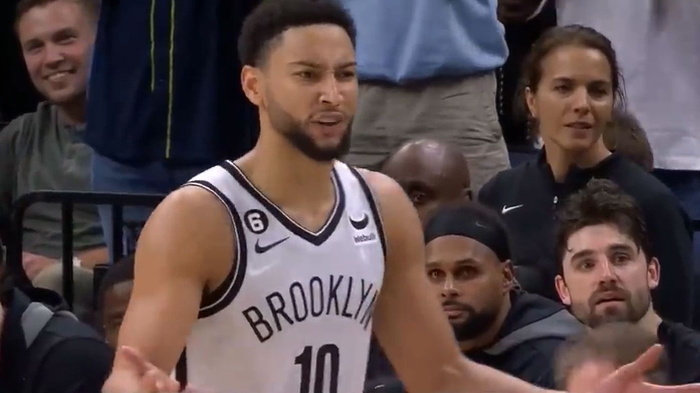 Brooklyn Nets star Ben Simmons in action