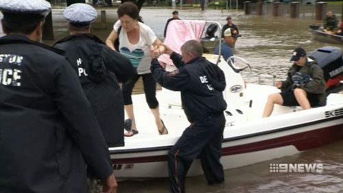 Boats carrying families, couples and children arrived every ten minutes. (9NEWS)