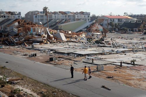 The most powerful hurricane to hit the continental US in nearly 50 years, it has continued its destructive charge inland across the Southeast, killing at least three.