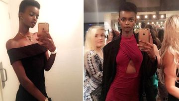Australian model Adau Mornyang  has been locked up in a US immigration detention centre for two months after she was targeted in a &quot;surprise ambush&quot;.