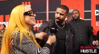 Michael B. Jordan Confronts Reporter For Corny Comment