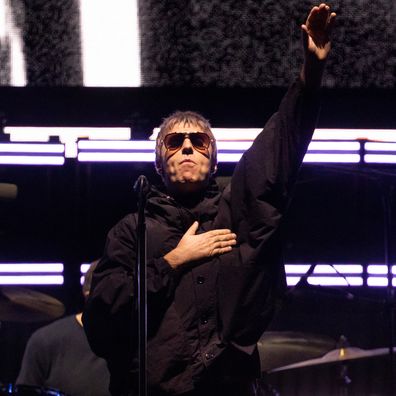 MELBOURNE, AUSTRALIA - MARCH 16: SYDNEY, AUSTRALIA - NOVEMBER 07 2025: Liam Gallagher of British band Oasis performs on stage as part of their Live '25 global tour in Sydney Australia