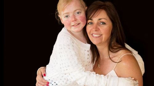 Simone Baird, spokesperson for DEBRA Australia, is pictured here with her daughter Eliza, who died in 2017.