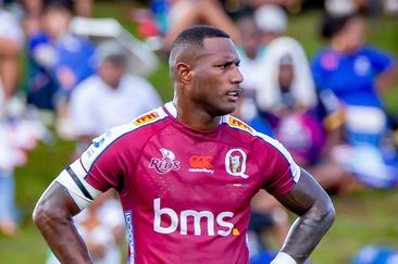 Suliasi Vunivalu of the Queensland Reds during the round 13 Super Rugby Pacific match against the Fijian Drua.