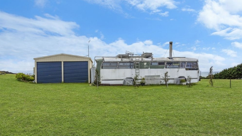 Property for sale in Beechford, Tasmania, that comes with its own converted bus that gives off "gypsy relaxation energy". 