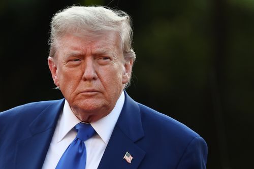 USA President Donald Trump arrives to Social Dinner of the NATO Summit, at Palace Huis ten Bosch in The Hague, Netherlands on June 24, 2025. (Photo by Jakub Porzycki/NurPhoto)