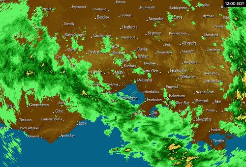 Up to 15mm of rain is expected to fall across Melbourne today, with a potential thunderstorm in the late afternoon (Supplied).