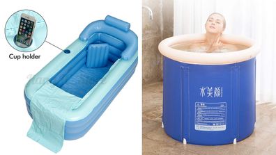 Inflatable bathtubs