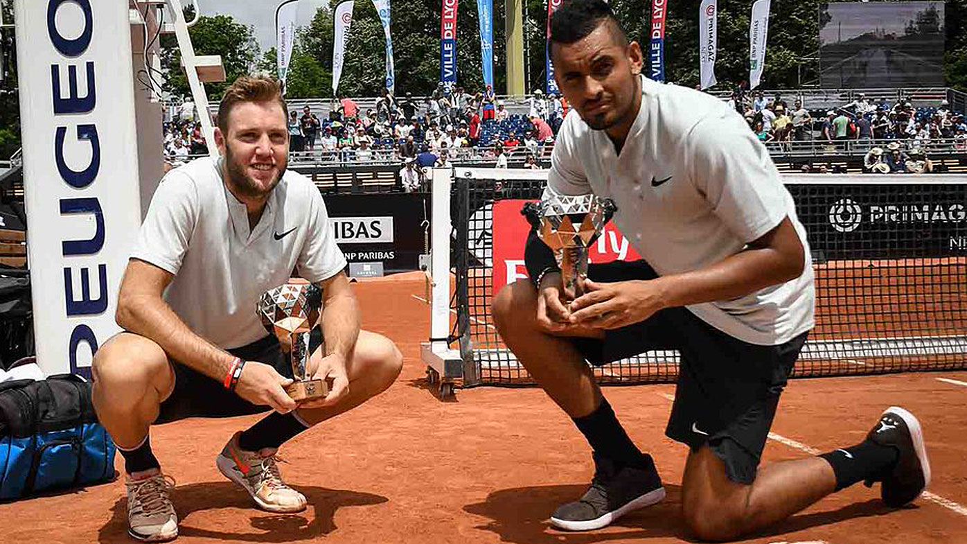 Nick Kyrgios lands pre-French Open doubles crown with Jack Sock in Lyon