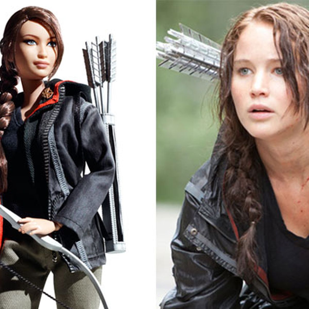 The Hunger Games Katniss barbie doll  2012 with arrow Mattel