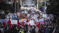 02/07/22 Thousands of furious supporters of abortion rights protested across Melbourne today. Photograph by Chris Hopkins
