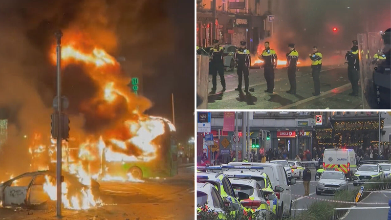 Riots break out in Dublin after three children stabbed in city centre ...