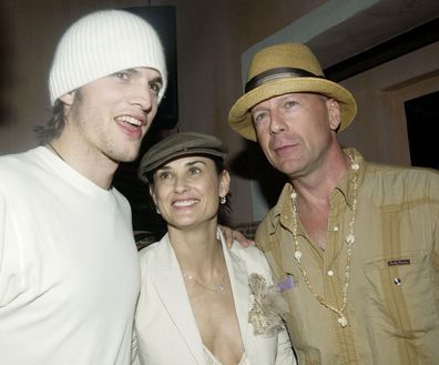 Bruce Willis, Ashton Kutcher and Demi Moore