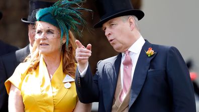 Sarah Ferguson, Duchess of York and Prince Andrew, Duke of York attend day four of Royal Ascot at Ascot Racecourse on June 21, 2019