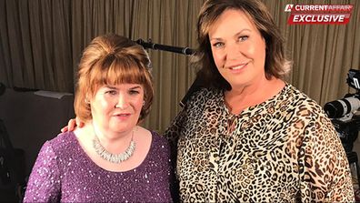 Susan Boyle and Tracy Grimshaw.