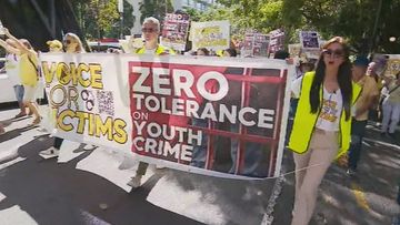 Voice for Victims march against Queensland&#x27;s escalating youth crime crisis