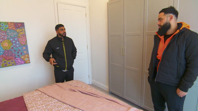 Omar and Oz disagreed with the judges' comments over House 1's guest bedroom on The Block 2022.