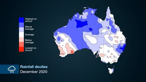 Australia experienced its wettest December since 1900 last year.