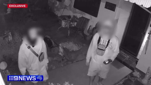 Police are hunting a trio of dangerous teenagers they say held a mother at knifepoint in her own home in Queensland's north.
