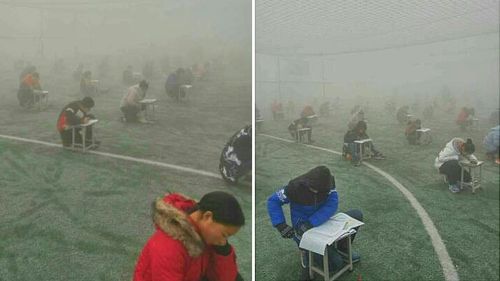 Chinese school principal suspended over outdoor exam in dangerous smog