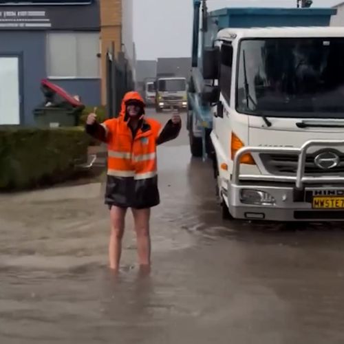 Flash flooding in Sutherland Shire.