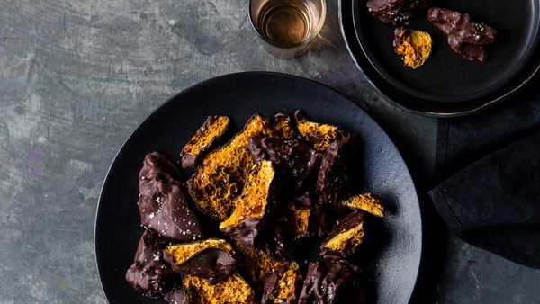 Luke Mangan's salted choc-honeycomb