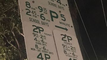 An extremely confusing Sydney parking sign went viral for being almost impossible to decipher. 