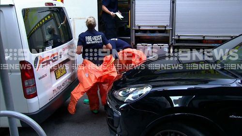 Specialist Fire and Rescue NSW teams with chemical experience attended the scene.