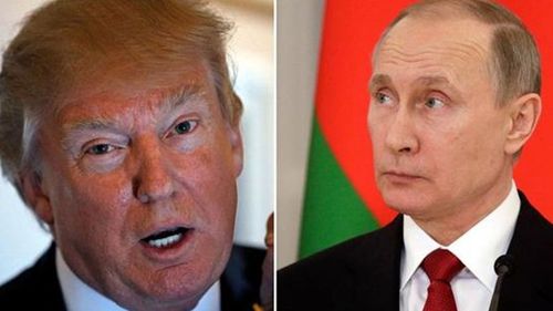 Donald Trump (left) and Vladimir Putin.