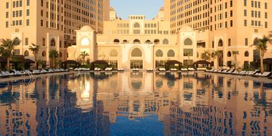 Doha's plush St Regis luxury hotel.