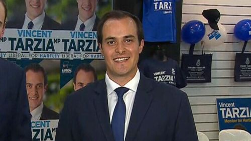 Vincent Tarzia battled Nick Xenophon for Hartley.