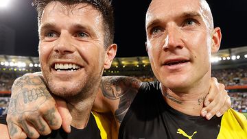 Trent Cotchin and Dustin Martin