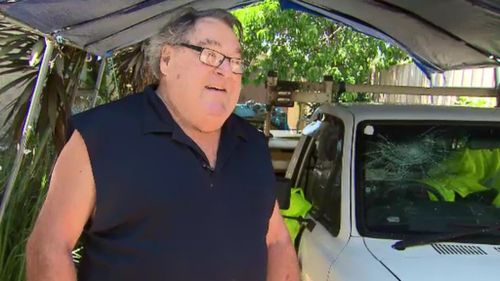 Steve, 71, was punched and had his car kicked in a road rage attack on Melbourne's Western Ring Road. (9NEWS)