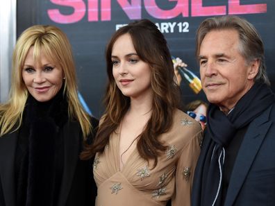 Actors Melanie Griffith, Dakota Johnson, and Don Johnson 