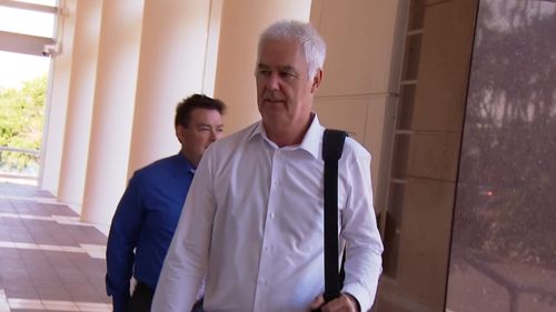 Mr McRoberts is five weeks into his trial for allegedly attempting to pervert the course of justice. Picture: 9NEWS